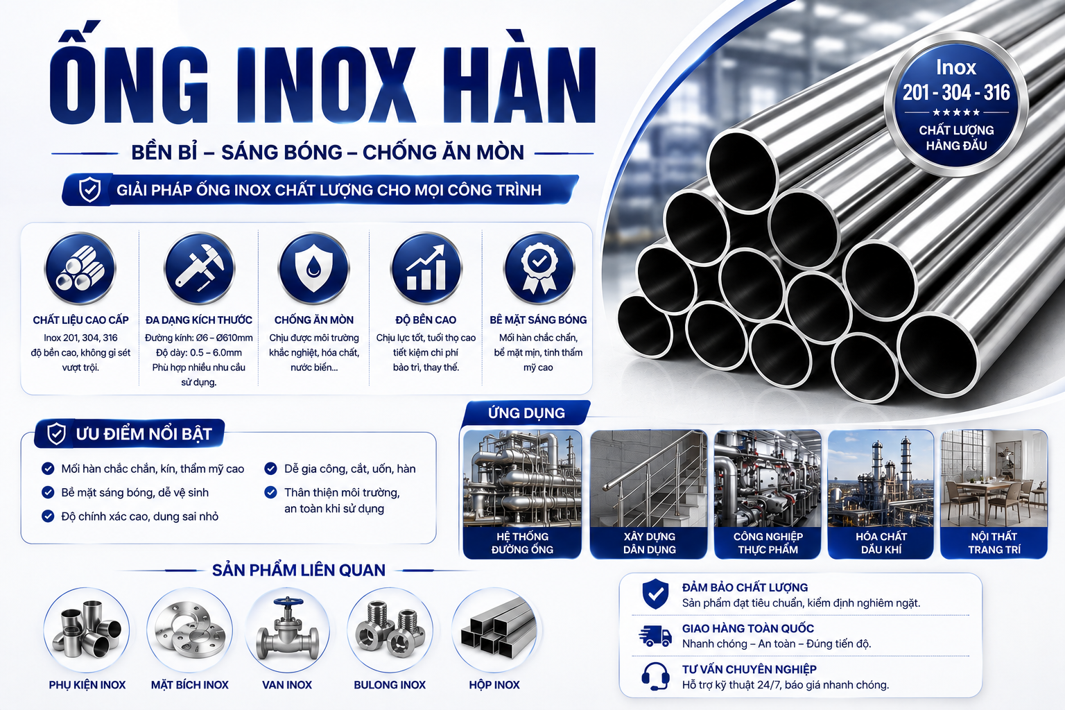 lợi ích ống inox hàn