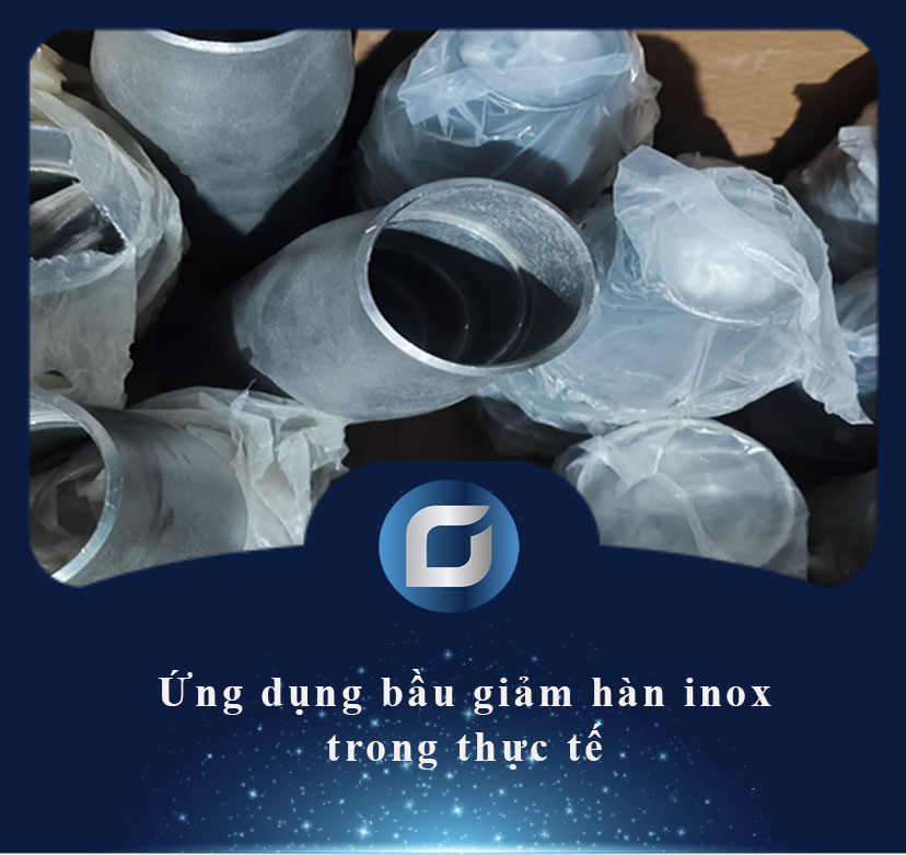 ứng dụng bầu giảm hàn inox