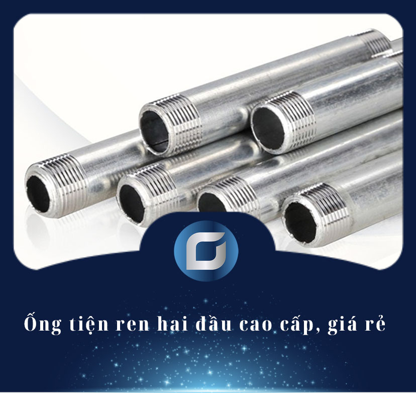 ống tiện ren hai đầu