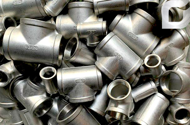 tê ren inox