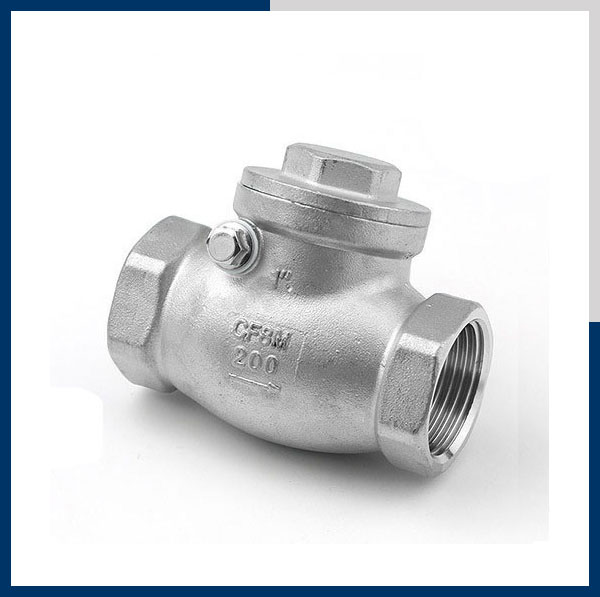 van ren 1 chiều lá lật inox