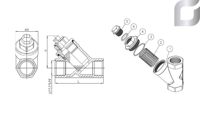y lọc inox