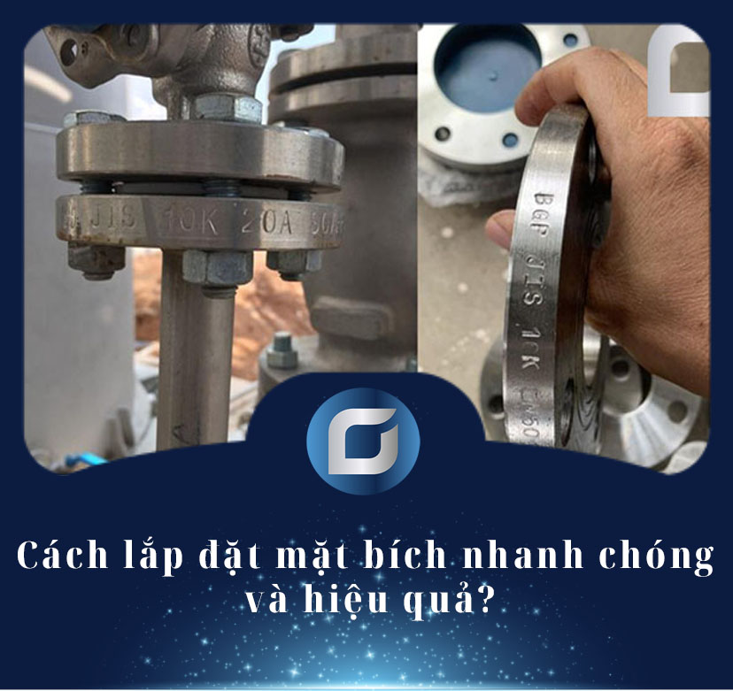 cách lắp đặt mặt bích