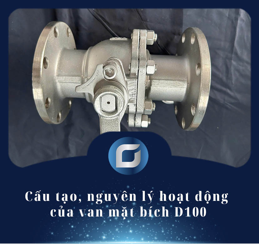 van mặt bích d100