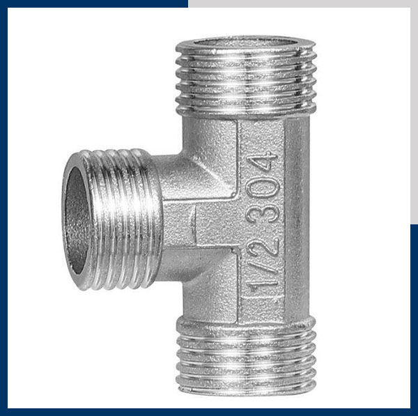 tê ren ngoài inox